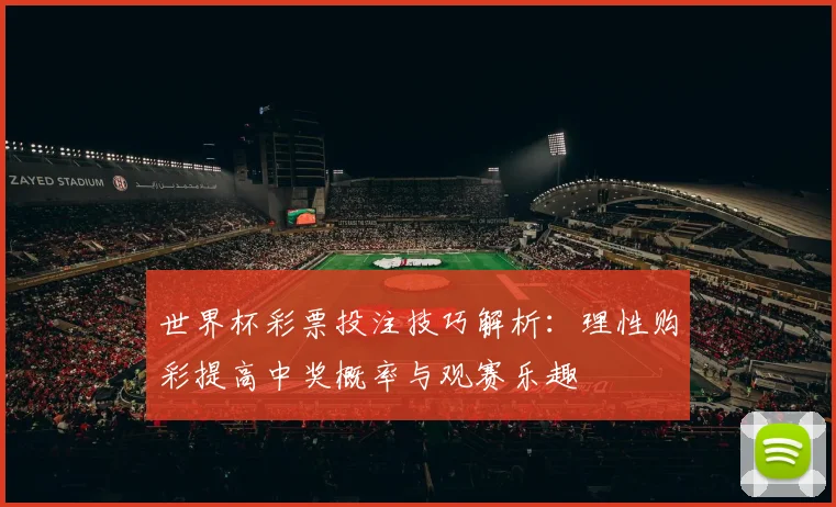 世界杯彩票投注技巧解析:理性购彩提高中奖概率与观赛乐趣